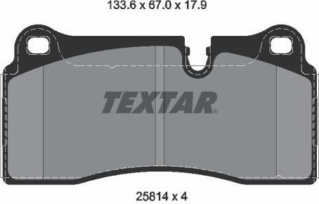Тормозные колодки Textar Q+ для BMW 2 F22 2015-2026. Артикул 2581401