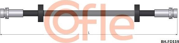 Тормозной шланг Cofle задний для Ford Mondeo I 1993-1996. Артикул 92.BH.FD119
