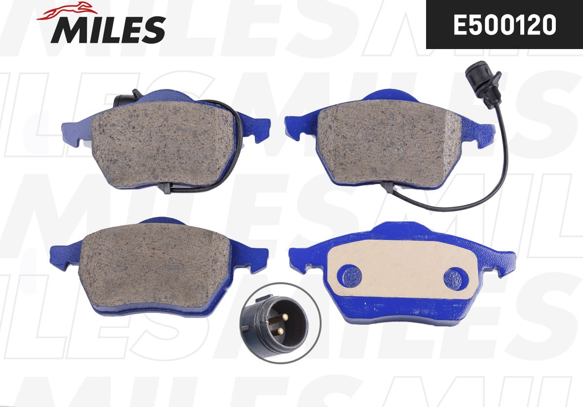 Тормозные колодки Miles (Керамика) передние для Audi A4 II (B6) 2001-2001. Артикул E500120