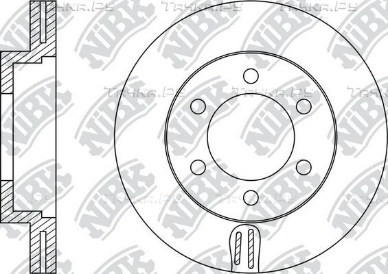 Тормозной диск NiBK передний для Toyota 4Runner V 2010-2026. Артикул RN1435