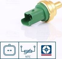 Датчик температуры охлаждающей жидкости Nissens (полимерный материал) для Toyota ProAce I 2013-2016. Артикул 207021