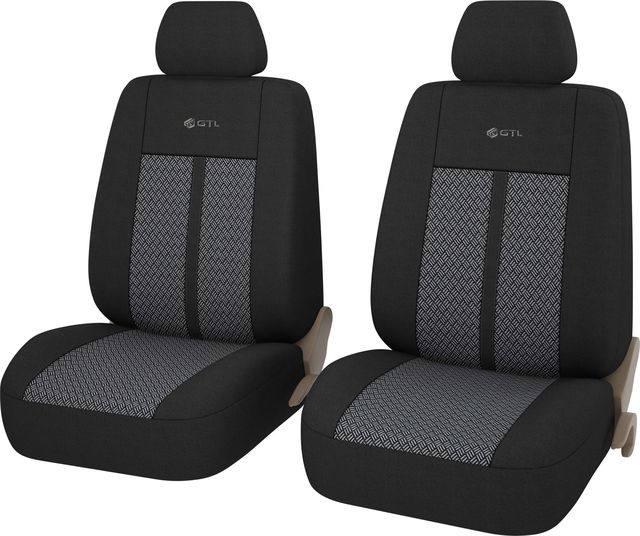 Чехлы универсальные PSV GTL Modern 2 FRONT на сидения, цвет Черный. Артикул 126253