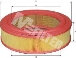 Воздушный фильтр MFilter для Mercedes-Benz W123 1976-1985. Артикул A 129