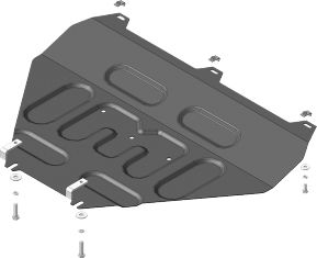 Защита Мотодор для картера Audi Q5 II quattro 2017-2026. Артикул 00142