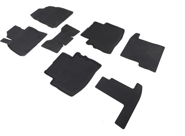 Коврики резиновые Seintex с высоким бортиком для салона Mazda CX-9 II 2017-2026. Артикул 89265