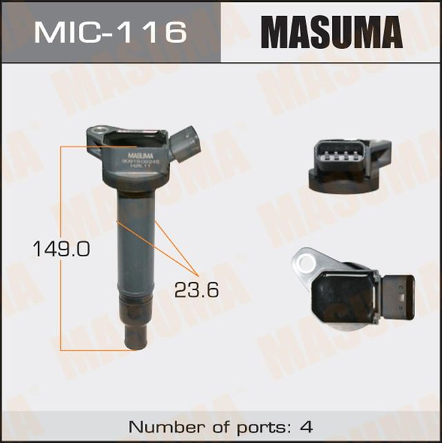 Катушка зажигания Masuma. Артикул MIC-116