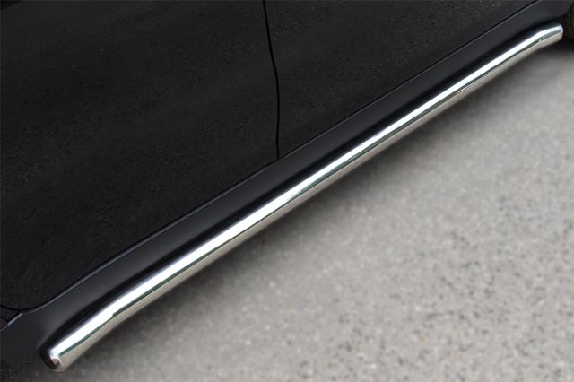 Защита порогов RusStal труба d63 (вариант 3) для SsangYong Actyon II 2010-2013. Артикул SAT-0014243