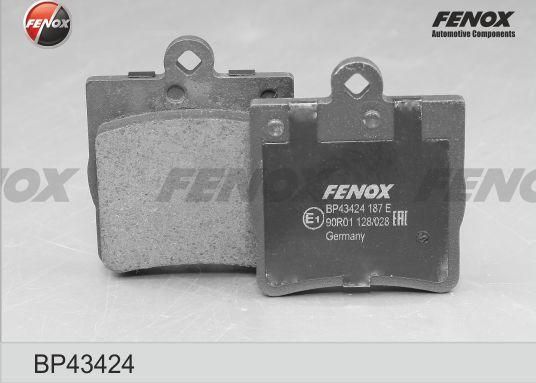 Тормозные колодки Fenox задние для Chrysler Crossfire 2003-2008. Артикул BP43424