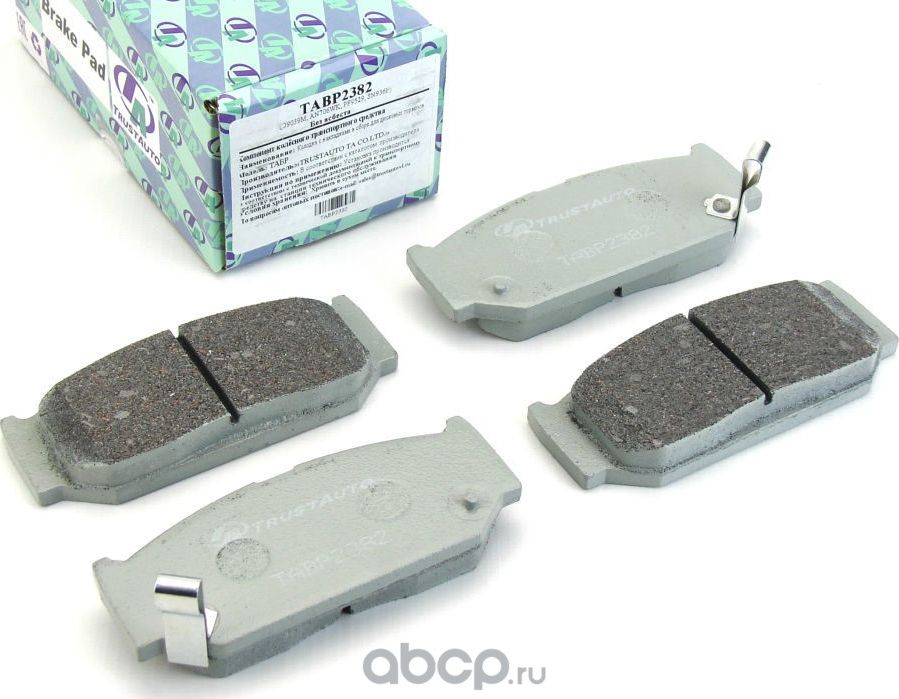 Дисковые тормозные колодки (Trustauto). Артикул TABP2382