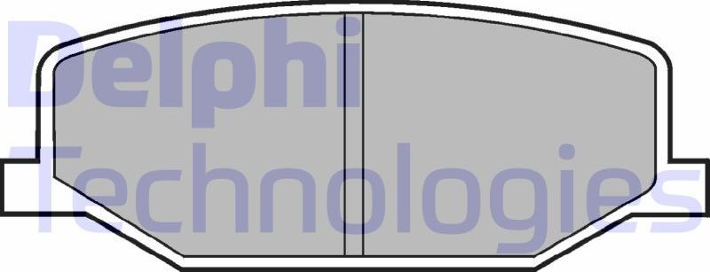 Тормозные колодки Delphi (органический). Артикул LP527