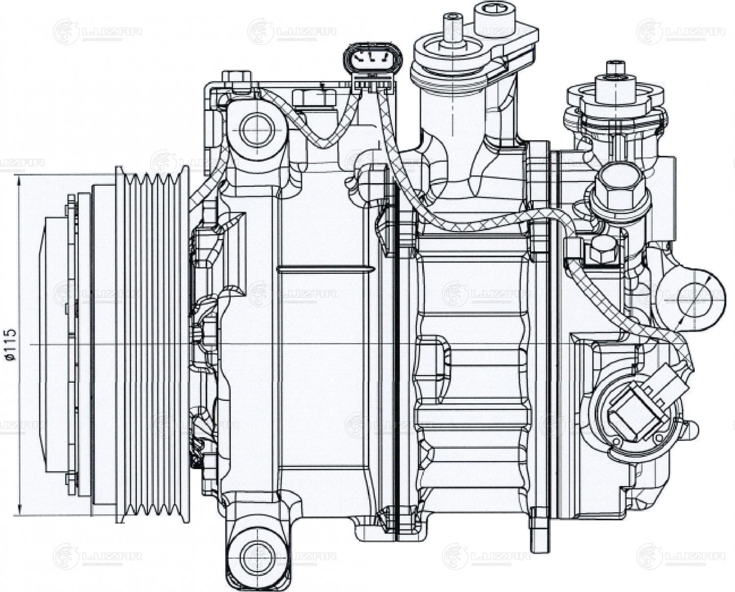 Компрессор кондиционера Luzar. Артикул LCAC 1520