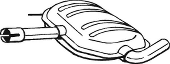 Глушитель Bosal для Volkswagen Passat B3 1988-1996. Артикул 233-487