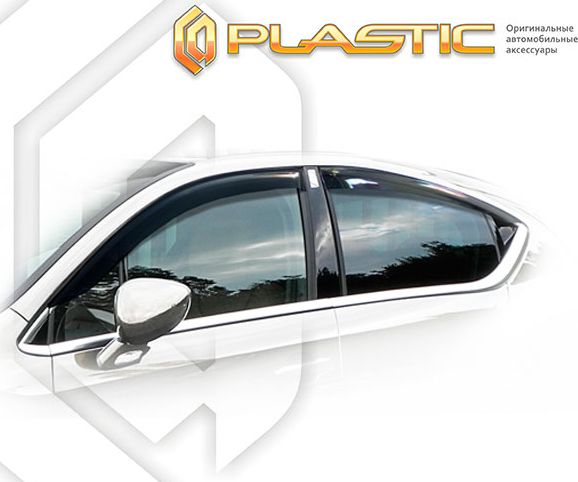 Дефлекторы СА Пластик для окон (Classic полупрозрачный) DS 4 2015-2026. Артикул 2010030312460