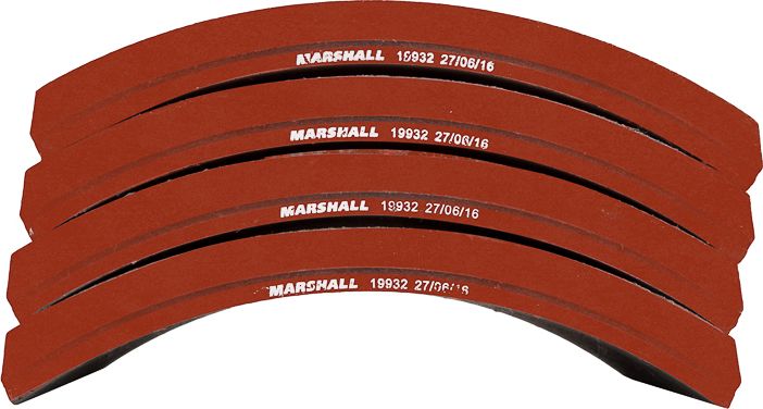 Накладки торм. компл. (1 рем.) (с заклеп.) WVA 19932 (M2199321) (Marshall). Артикул M2199321