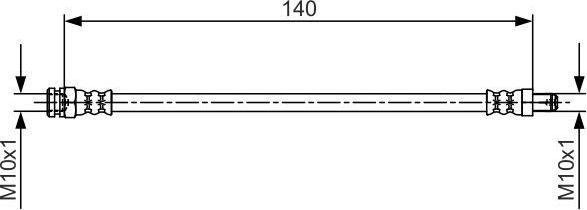 Тормозной шланг Bosch. Артикул 1 987 481 706