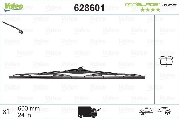 Щетка стеклоочистителя (дворник) Valeo OptiBlade Trucks. Артикул 628601