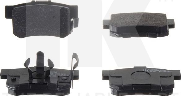 Тормозные колодки NK. Артикул 222647