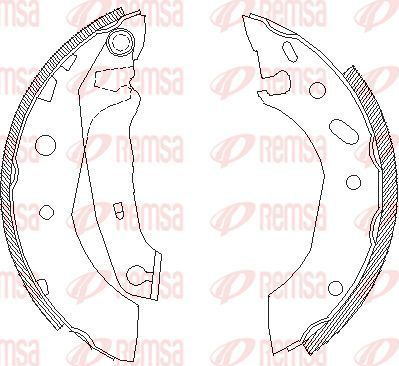 Тормозные колодки Remsa задние для Mazda 121 III 1996-2003. Артикул 4507.01
