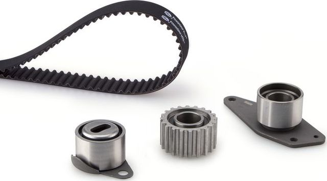 Ремень ГРМ с роликами (комплект) Gates PowerGrip® для Renault Scenic II 1999-2001. Артикул K025485