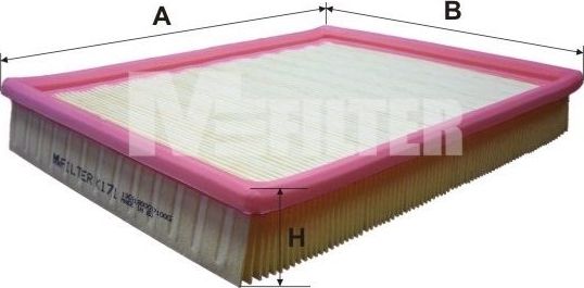 Воздушный фильтр MFilter для Opel Omega A 1986-1994. Артикул K 171