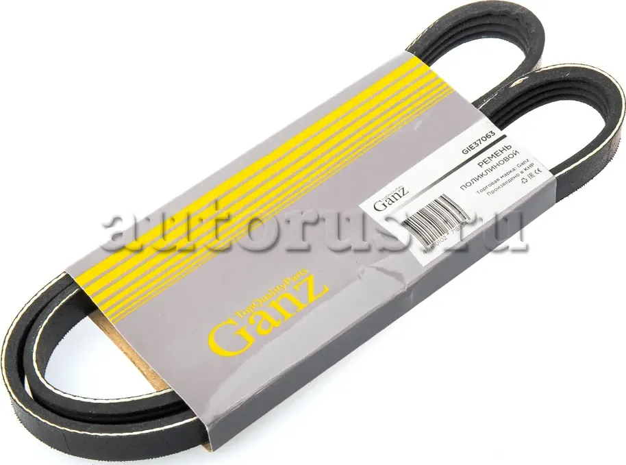 Ремень поликлиновый 4PK890 AD 80/A6 2.0 16V OP AstG 1.7D +AC KIA Spectra/Rio (Ganz). Артикул GIE37063