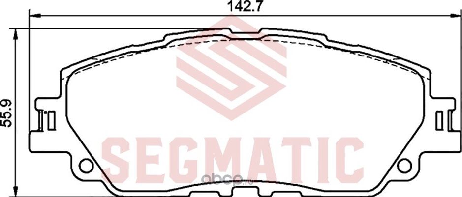 Колодка торм диск пер (Segmatic). Артикул SGBP2694