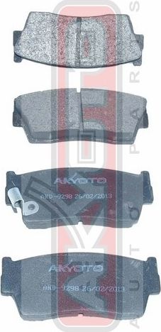 Тормозные колодки Akyoto Packing AKYOTO. Артикул AKD-9298