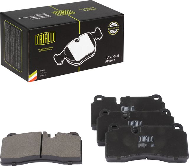 Тормозные колодки Trialli (Low-Metallic). Артикул PF 4366