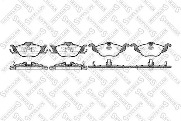 Тормозные колодки Stellox. Артикул 695 002B-SX