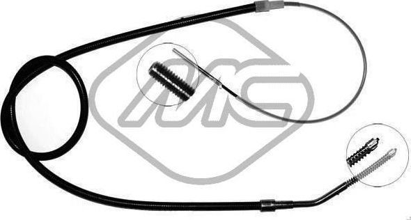 Трос ручника (тросик ручного тормоза) Metalcaucho правый для BMW 3 III (E36) 1994-2000. Артикул 80645