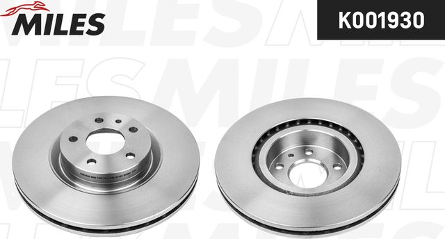 Тормозной диск Miles передний для Fiat Tipo 356 2015-2026. Артикул K001930