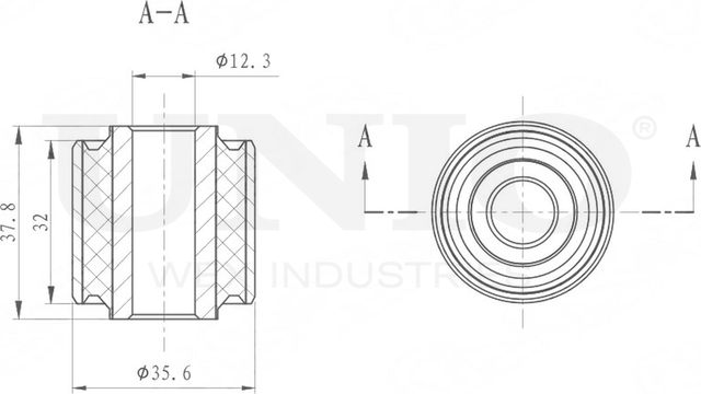 Сайлентблок амортизатора (Unio). Артикул RMP-20404