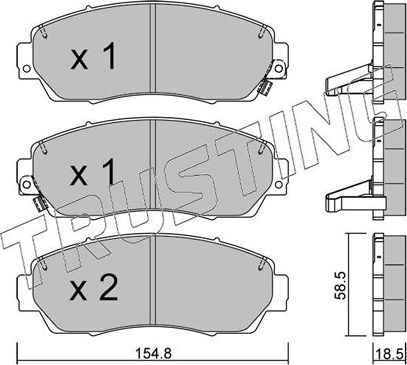 Тормозные колодки Trusting. Артикул 920.0