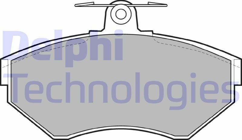 Тормозные колодки Delphi (Low-Metallic). Артикул LP1409