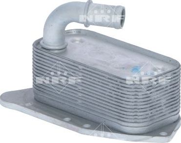 Радиатор масляный (маслоохладитель) для двигателя NRF (алюминий). Артикул 31341