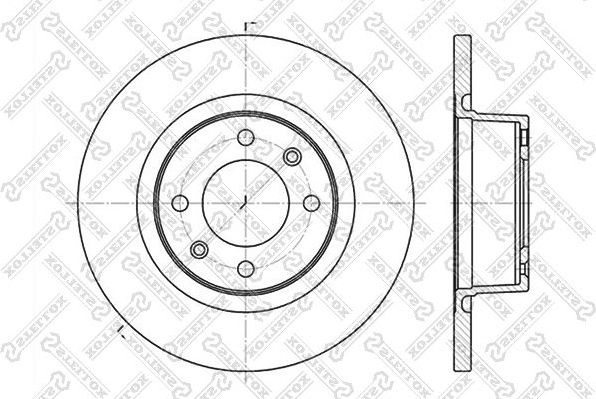 Тормозной диск Stellox. Артикул 6020-1930-SX