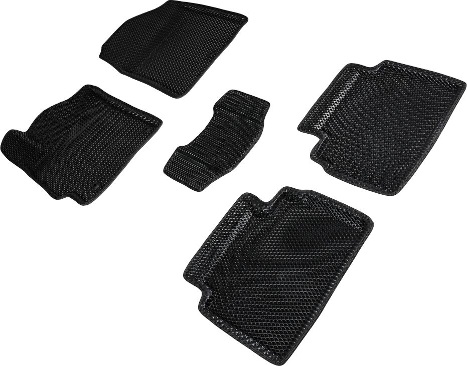 Коврики Seintex 3D EVA Ромб для салона Hyundai Elantra V 2011-2015 ЧЕРНЫЕ. Артикул 95283