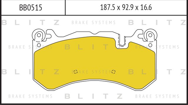 Колодки тормозные MB C204/C209/W211/W212 06- перед. (Blitz). Артикул BB0515
