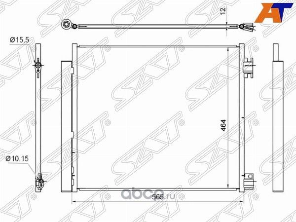 Радиатор кондиционера NISSAN QASQHAI J11X-TRAIL 1 (SAT). Артикул STDT663940