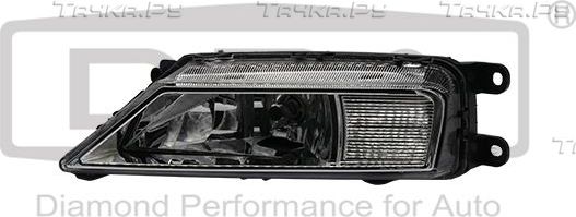 Фара противотуманная DPA правая для Volkswagen Tiguan II 2016-2026. Артикул 99411790602