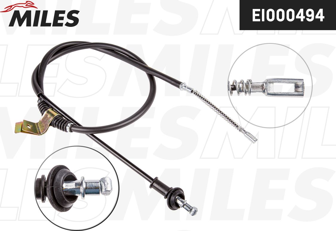 Трос ручника (тросик ручного тормоза) Miles. Артикул EI000494