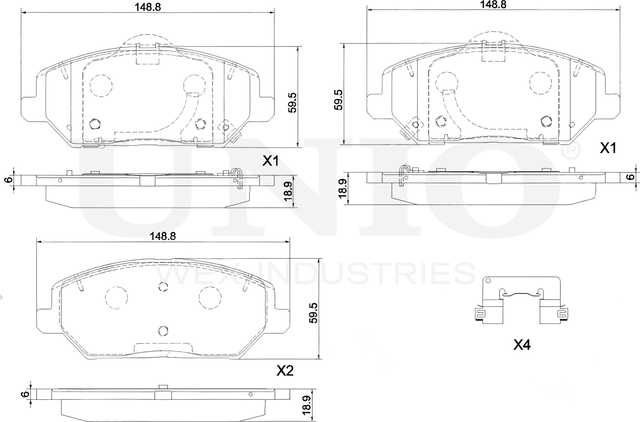 Колодки тормозные диск. передние Kia Ceed III 18-, ProCeed III 18-, Hyundai i30 III 16- (Unio). Артикул BRP-20112