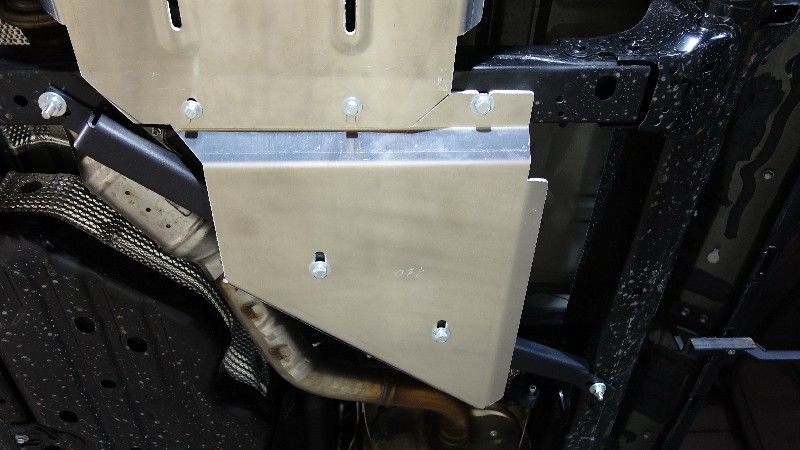 Защита алюминиевая ТСС (4 мм) для РК Toyota Land Cruiser Prado 250 2023-2026. Артикул ZKTCC00710