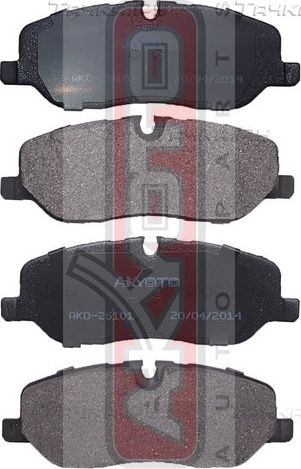 Тормозные колодки Akyoto Packing AKYOTO. Артикул AKD-25101