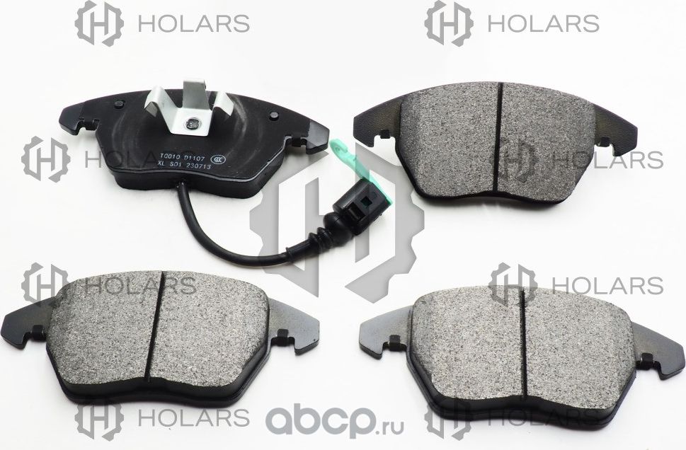 Колодки торм. диск. перед. с датчиком к-т. для ам (Holars). Артикул HLBP0025