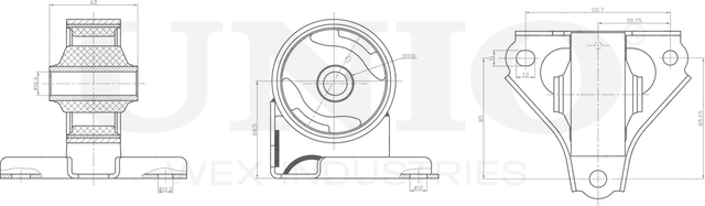 Опора двигателя (Unio). Артикул RMP-15061
