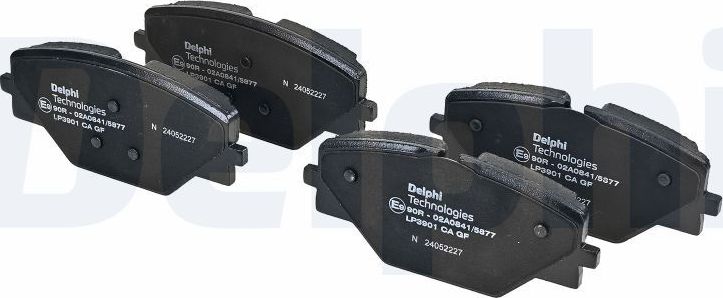 Тормозные колодки Delphi (Semi-Metallic). Артикул LP3901