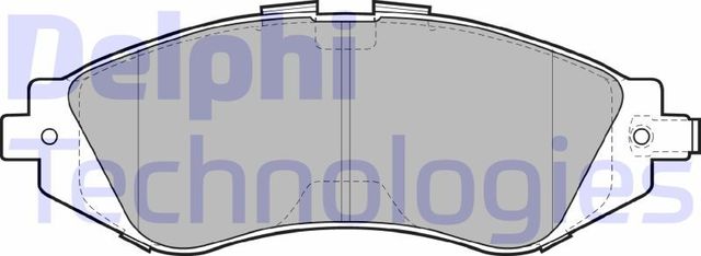 Тормозные колодки Delphi (Low-Metallic). Артикул LP1304