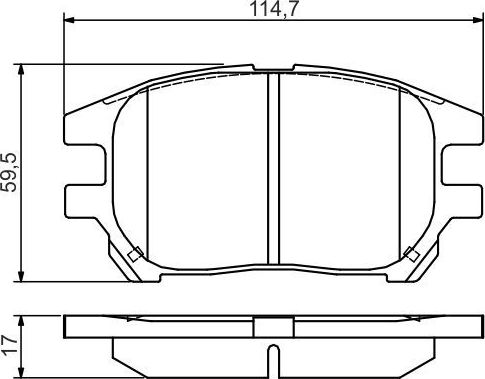 Тормозные колодки Bosch. Артикул 0 986 495 140