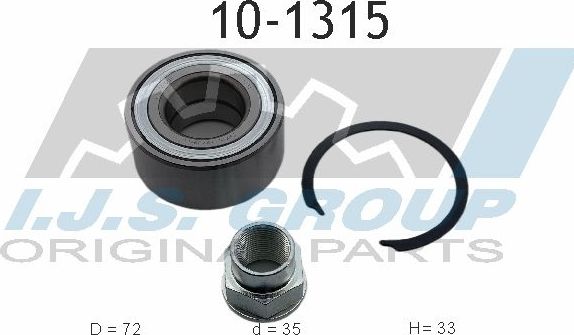 Ступичный подшипник (комплект) IJS Group. Артикул 10-1315